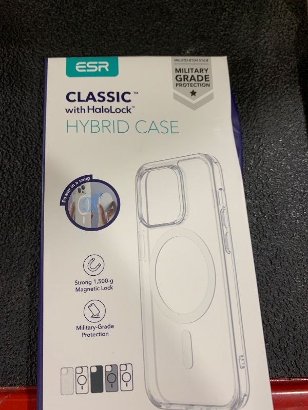 Photo 1 of ESR for iPhone 14/iPhone 13 Case, Compatible with MagSafe, Classic Hybrid Magnetic Mobile Phone Case iPhone 14/13 Case, Military Standard, Drop Protection, Clear