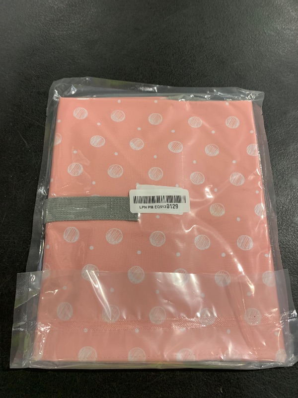 Photo 1 of Portable Changing Pad for Baby, Compact Waterproof Diaper Mat with Built-in Cushion, Pink