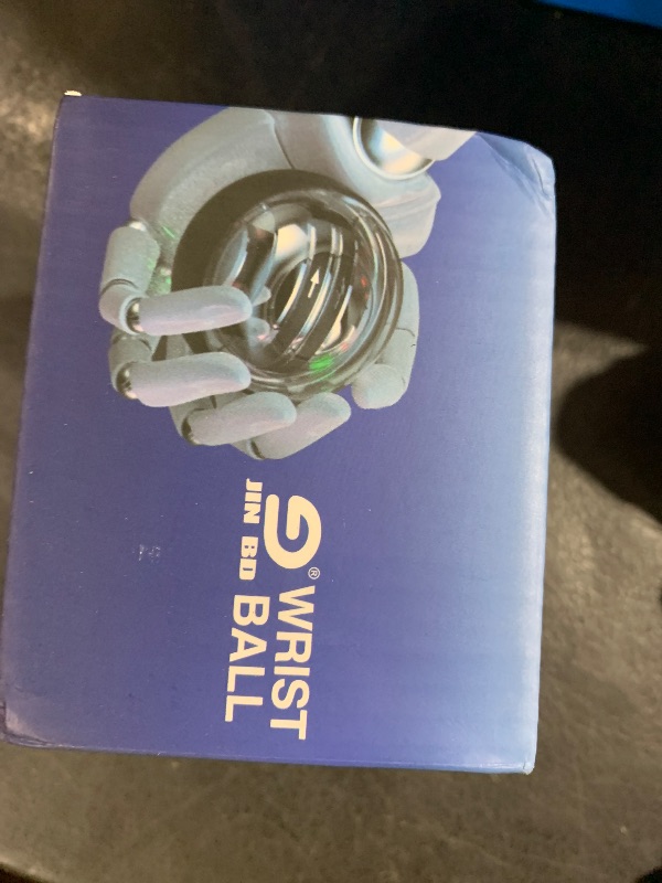 Photo 1 of JIN BD Wrist Trainer Ball Auto-Start Strengthener Gyroscopic Forearm Exerciser Gyro for Strengthen Arms, Fingers, Bones and Muscles with LED Light?Blue