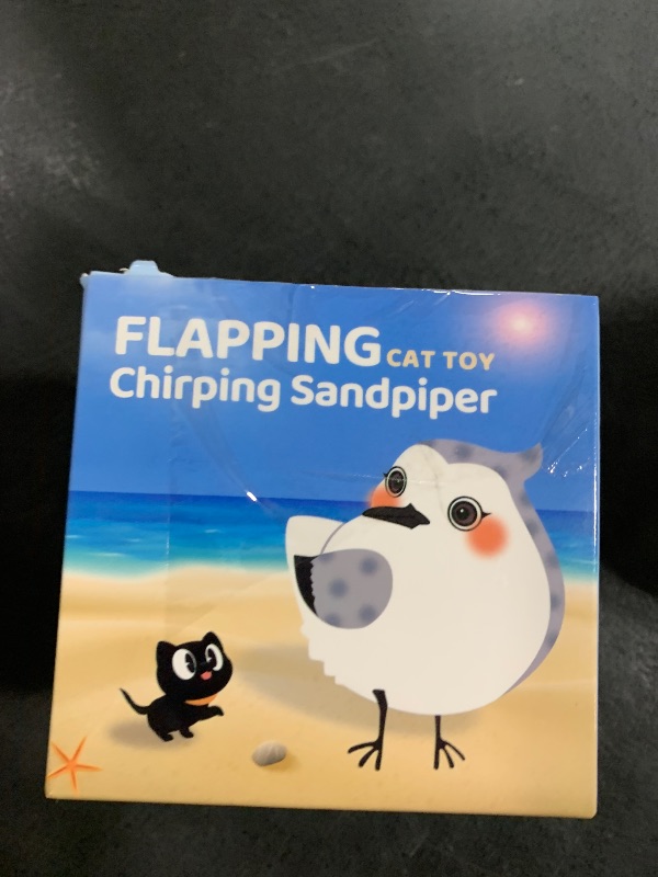 Photo 1 of Potaroma Cat Toys Flapping Bird (No Flying), Lifelike Sandpiper Chirp Tweet, Rechargeable Touch Activated Kitten Toy Interactive Cat Exercise Toys for All Breeds Cat Kicker Catnip Toys 4.0"
