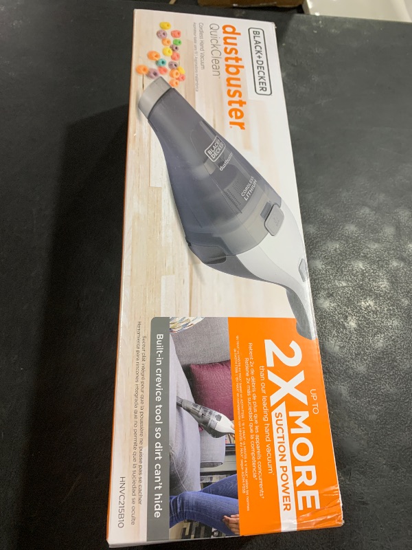 Photo 1 of BLACK+DECKER dustbuster QuickClean Cordless Handheld Vacuum, Car Vacuum Portable (HNVC215B10)