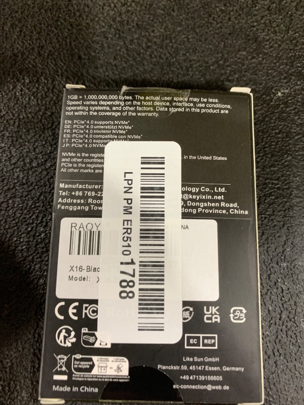 Photo 1 of RAOYI 2TB NVMe Internal Solid State Drive M.2 2280 PCIe Gen4x4 SSD, Up to 5000MB/s, Configure SLC Cache, Storage and Memory Expansion for PS5 Laptop Desktop