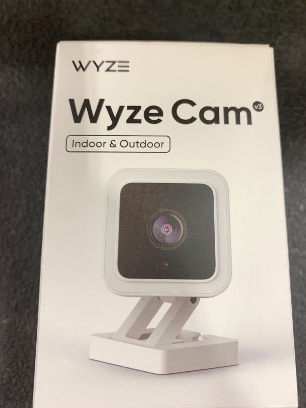 Photo 1 of WYZE Cam v3, 1080P HD WiFi Wired Indoor/Outdoor Home Security Camera, Pet/Baby Monitor, Color Night Vision, 2-Way Audio, MicroSD Card Slot, Compatible with Alexa & Google - White