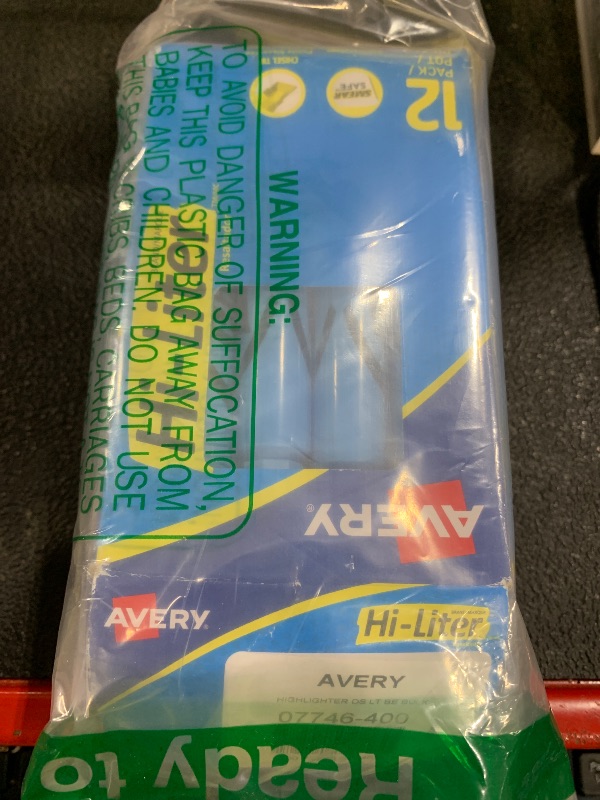 Photo 1 of HI-LITER Desk Style, Chisel Tip, Blue, 12 Count (07746)