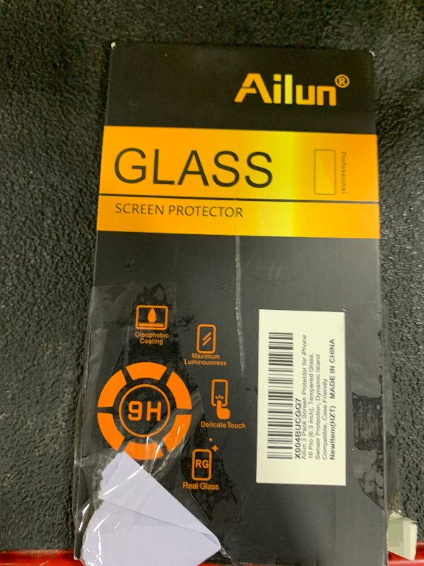 Photo 1 of Ailun 3 Pack Screen Protector for iPhone 17 / iPhone 16 Pro [6.3 inch] with Installation Frame, Tempered Glass, Sensor Protection, Dynamic Island Compatible, Case Friendly