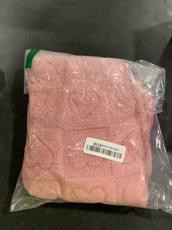 Photo 1 of Plush Soft with Heart Checkered Baby Blanket,Fleece Infant Toddler Blankets for Girls Boys,Warm Lightweight Breathable Newborn Receiving Blankets for Crib Stroller 30"×39" (deep Pink, Heart)