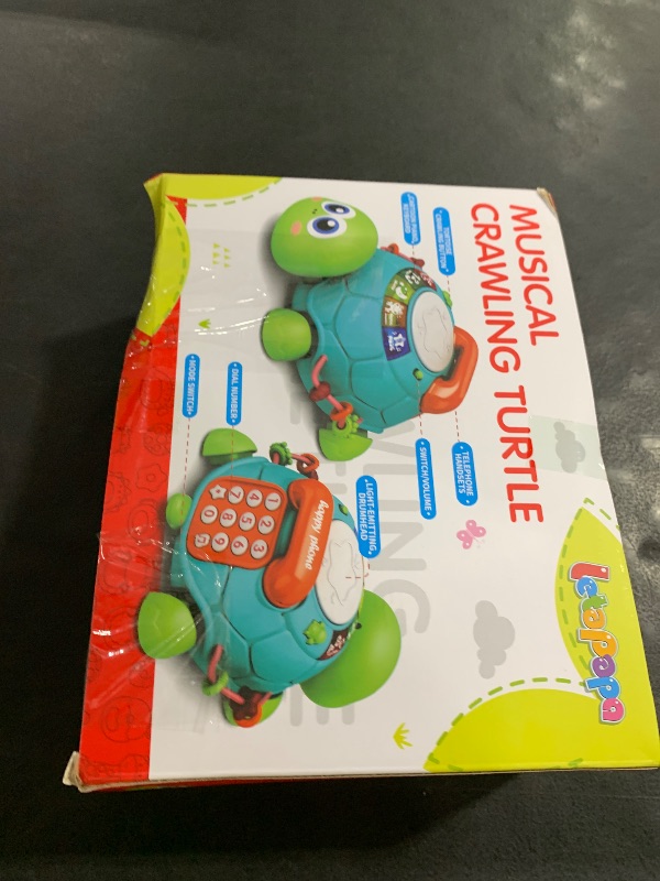 Photo 1 of Letapapa Baby Toys 6 to 12 Months, Tummy Time Toy for 12-18 Months, Musical Turtle Crawling Toys with Light & Sound, Birthday Gift Early Educational Toy for Baby Infant 6 7 8 9 10 Months 1 2 Year Old