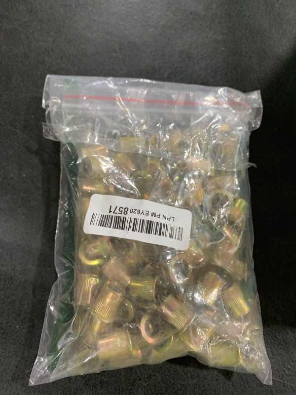 Photo 1 of 100PCS-Rivet Nuts,3/8"-16 Carbon Steel UNC Rivet Nut Assortment Kit, Flat Head Threaded Insert Nutserts Assort(3/8"-16)