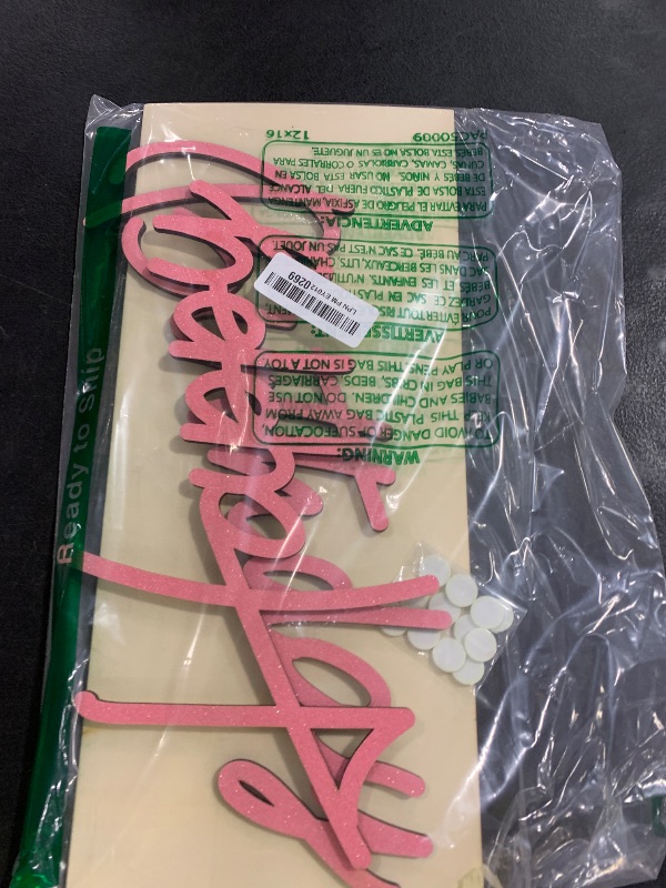 Photo 1 of EVENFIT Happy Birthday Letters - Glitter Pink