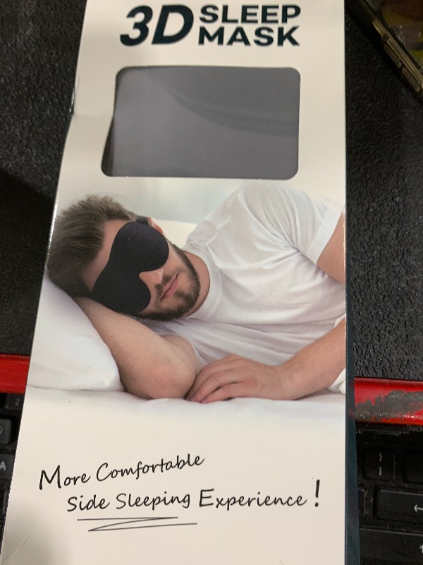 Photo 1 of LitBear Sleep Mask for Side Sleeper Women Men, Eye Mask for Sleeping Light Blocking, 3D Contoured Cup Sleeping Mask, Soft Breathable Sleep Eye Mask with Adjustable Elastic Strap for Travel