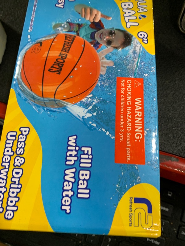 Photo 1 of Aqua Dive Pool Ball Basketball – Best Water Pool Toys for Kids All Ages – Dribble & Pass Underwater – Watermelon Game - Toy Gifts for Boys & Girls Age 8 9 10 11 12+ Outdoor Beach Toys for Summer Fun