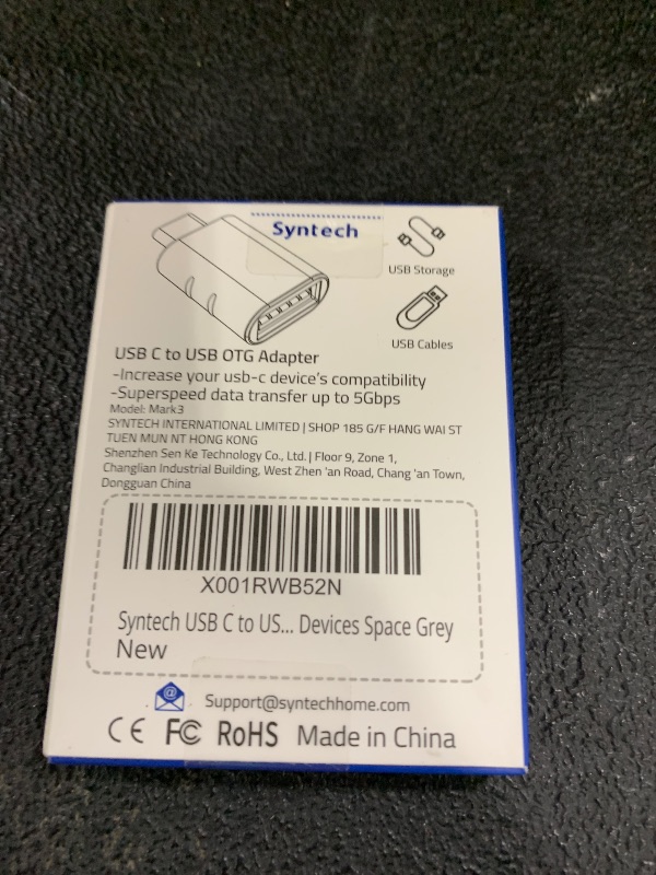 Photo 1 of Syntech USB C to USB Adapter Pack of 2, USB 3.0 Female to Thunderbolt 4/3 Adapter Compatible with MacBook Pro Air 2024, Surface, iPad, iPhone, Galaxy Notebook, XPS and More Type C Devices, Space Grey