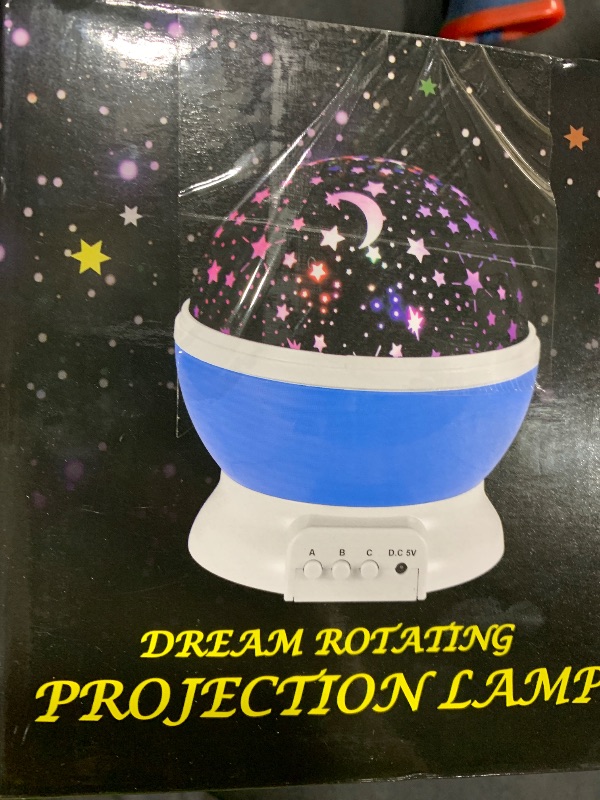 Photo 1 of RICTLY Night Light for Kids, Kids Night Light Nebula 360 Degree Rotation - 4 LED Bulbs 12 Light Color Star Projector Changing with USB Cable, Romantic Gifts for Men Women Children