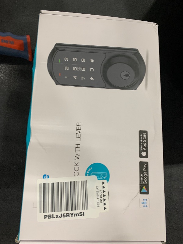 Photo 1 of Veise VE06-L Smart Locks with 2 Lever Handle Set, App Control, Keyless Entry Deadbolt for Front Door, Electronic Digital Touchscreen Keypad, Auto Lock, Waterproof, Easy Installation, Satin Nickel