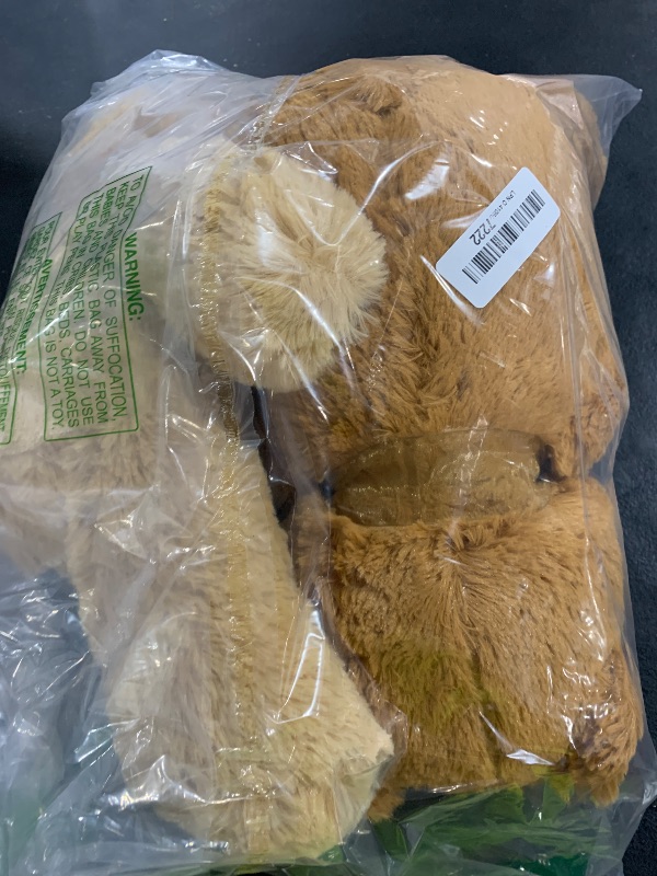 Photo 1 of Wettarn 2 Pack Plush Bear Stuffed Animal 18 Inch Cuddly Stuffed Bears Plush with Bow for Kids Birthday Children's Day Baby Shower Party Favor Decors(Light Brown, Dark Brown)