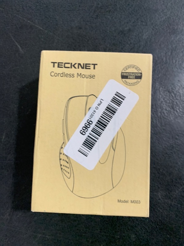 Photo 1 of TECKNET Wireless Mouse, 2.4G Ergonomic Optical Mouse, Computer Mouse for Laptop, PC, Computer, Chromebook, Notebook, 6 Buttons, 24 Months Battery Life, 2600 DPI, 5 Adjustment Levels