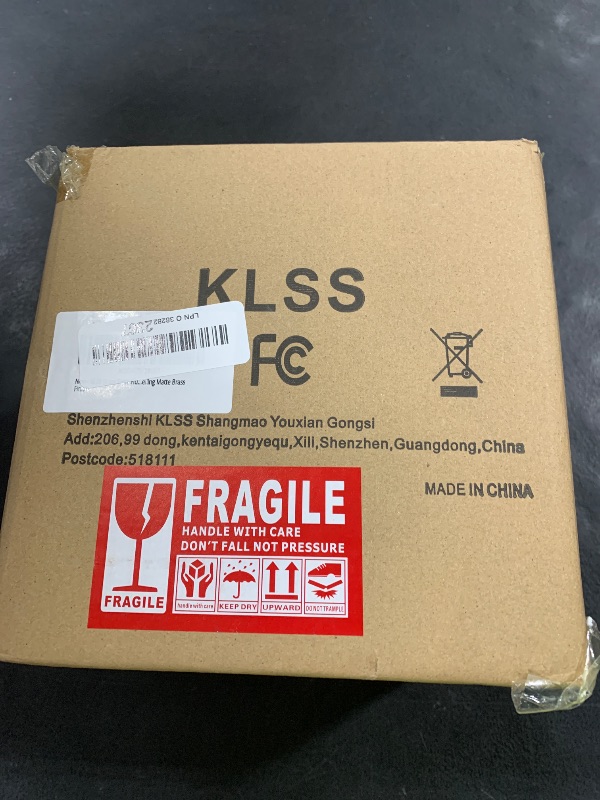 Photo 1 of KLSS Brass Semi Flush Mount Ceiling Light,Modern Ceiling Light Fixture for Closet Hallway Entryway,Gold Hallway Light Fixture Ceiling Matte Brass Finish.