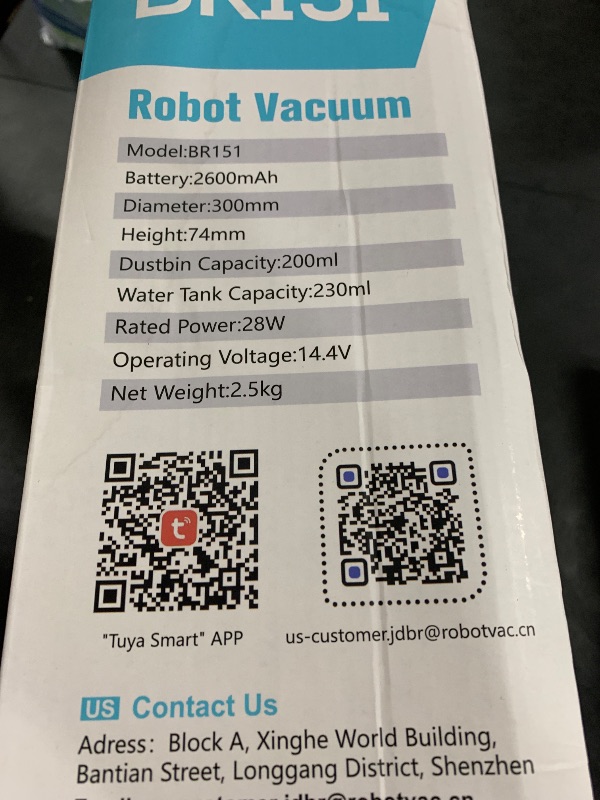 Photo 1 of XIEBro Life Robot Vacuum and Mop Combo, Robotic Vacuum Cleaner 2 in 1 with WiFi/App/Voice, Schedule, Water Tank and Dustbin, Self-Charging, Slim, Ideal for Hard Floor, Pet Hair, Carpet