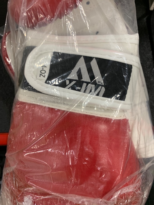 Photo 1 of Kids Boxing Gloves for Martial Arts Sparring Junior Mitts Heavy Duty Leather MMA Training Punch Bag Gloves Striking Muay Thai Kick Boxing Boys and Girl (Red, 4OZ)k