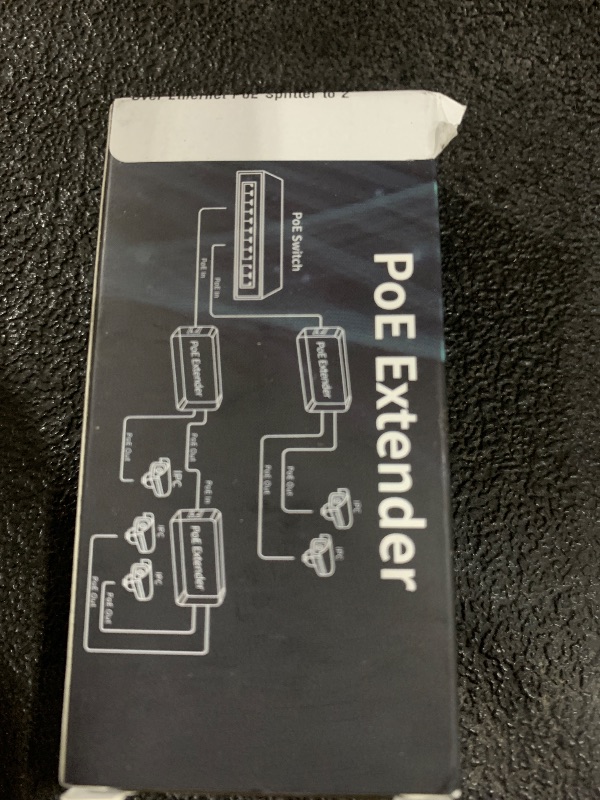 Photo 1 of 1 in 2 Out Gigabit PoE Extender, NICGIGA 2 Port PoE Repeater 100 Meters(328 ft),IEEE 802.3af/at Power Over Ethernet PoE Splitter to 2 PoE Devices Like IP Cameras, IP Phone, Wireless AP