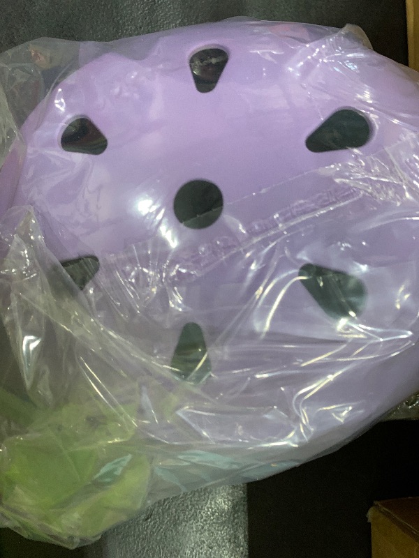 Photo 1 of Kids Bike Helmet, Adjustable and Multi-Sport, from Toddler to Youth, 3 Sizes (Pale Lavender)