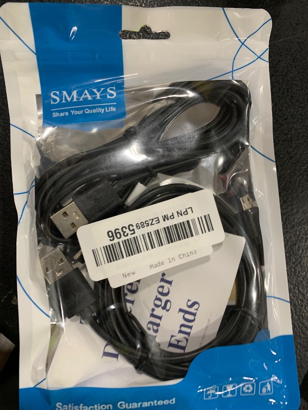 Photo 1 of Micro-USB Cable Compatible with Amazon Kindle 3rd Generation (D00901), Kindle Paperwhite 1st-3rd Generation, and Samsung Galaxy S7 - Data Charging Cord