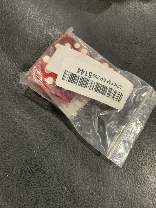 Photo 1 of Authentic Las Vegas Casino Used Dice Set - 5 Assorted Colored Professional Grade Gaming Dice with Serial Numbers - 6-Sided, Large, 19mm - Great for Farkle, Bunco, Yahtzee, Liars Dice & Casino Games