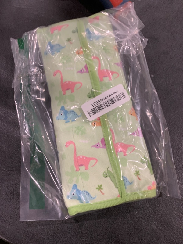 Photo 1 of COOLBEBE Seat Belt Pillow for Kids, Extra Soft Toddler Travel Pillow for Car Seat, Universal Carseat Strap Cushion Pads for Childs Baby People Adults, Green Dinosaurs