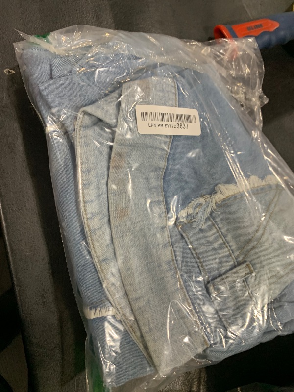 Photo 1 of Kwunbwa Strapless Denim Jumpsuit for Women, Casual Cargo Multi Pockets Loose Baggy Wide Leg Patchwork Jean Rompers 2025