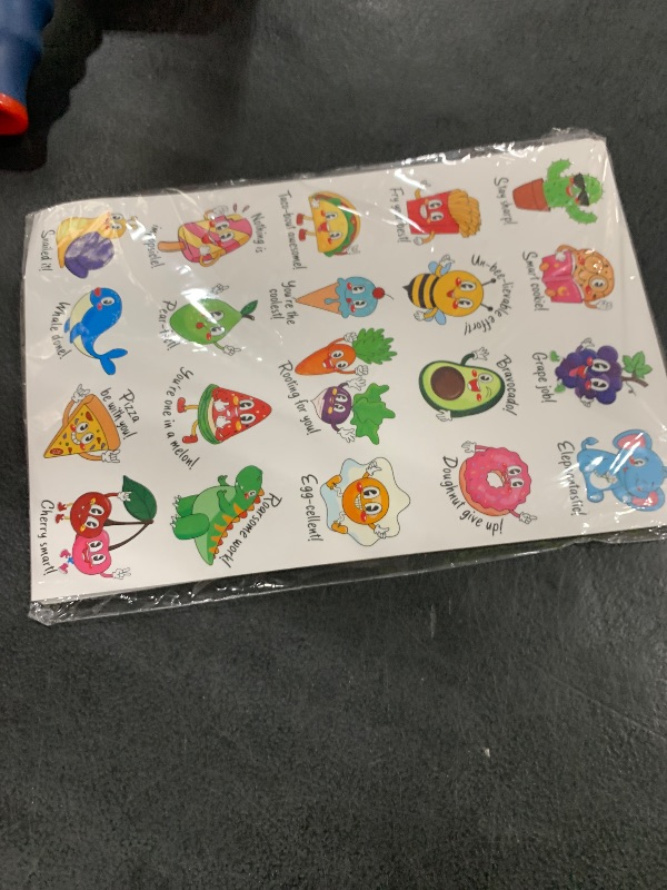 Photo 1 of 800PCS Punny Teacher Sticker for Student, D-FantiX Motivational Reward Stickers for Kids Classroom, Must Have Essentials for Teachers Elementary, Positive Encouragement Stickers Home School Supplies