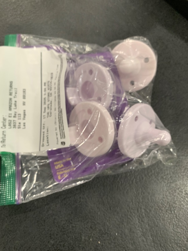 Photo 1 of Philips Avent Soothie Orthodontic Baby Pacifiers, 100% Silicone Pacifiers, One Piece, BPA-Free, for Babies 3-18 Months, 2 Lilac and 2 Pink, 4 Pack, Model SCF192/70