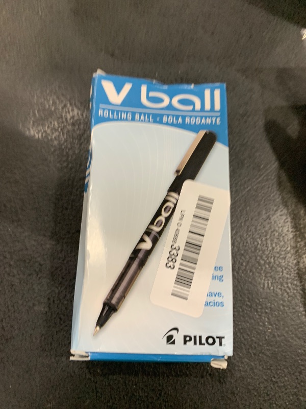 Photo 1 of Pilot VBall Liquid Ink Rolling Ball Stick Pens, Extra Fine Point, Black Ink, 12-Pack (35200)