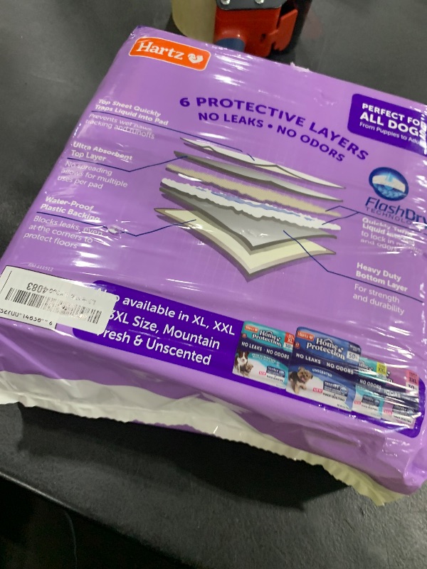 Photo 1 of Hartz Home Protection Lavender Scented Dog Pads, 50 count, Super Absorbent & Won't Leak, Odor Eliminating