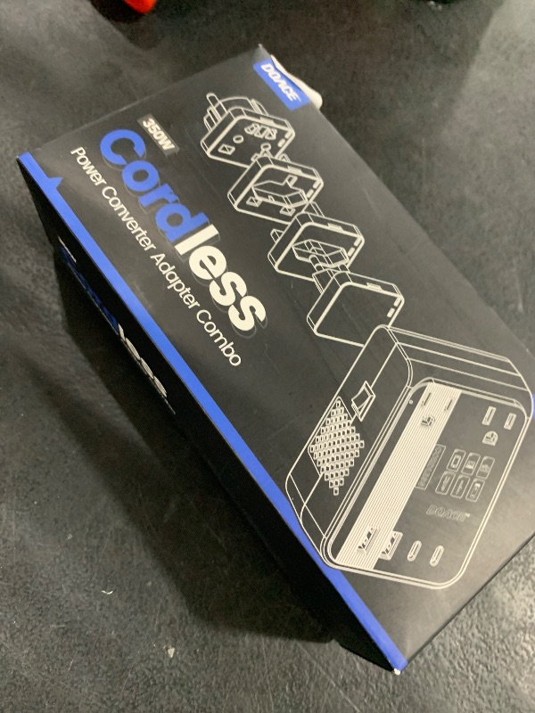 Photo 1 of DOACE 220V to 110V Converter 350W Voltage Converter US to Europe for Hair Straightener/Curling Iron Converter for European Travel with 4-Port USB Charging and UK/AU/US/EU Worldwide Plug Adapter