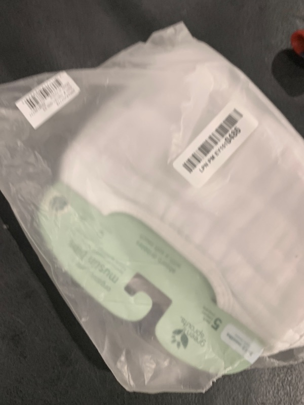 Photo 1 of green sprouts Muslin Bibs Made from Organic Cotton| 4 Absorbent Layers Protect from sniffles, Drips, & drools | 100% Organic Cotton Muslin, Adjustable snap Closure, Machine Washable,5 Count