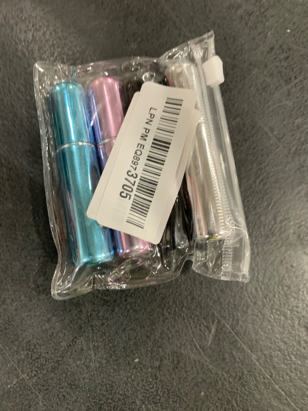Photo 1 of Portable Mini Refillable Perfume Atomizer Bottle, Travel Size Refillable Perfume Refill Bottle - Perfume Atomizer Refillables, Scent Pump Case, Small Perfume Spray 4 Pcs Pack of 5 ml