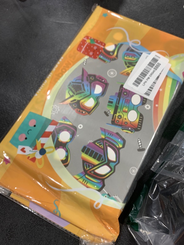 Photo 1 of BeYumi Robot DIY Mask Craft - 30Pcs Robots Scratch Mask Gift Set for Kids Boys Magic Scratch Off Paper Art Craft Kit School Classroom Activity Art Project Birthday Dress Up Party Favors