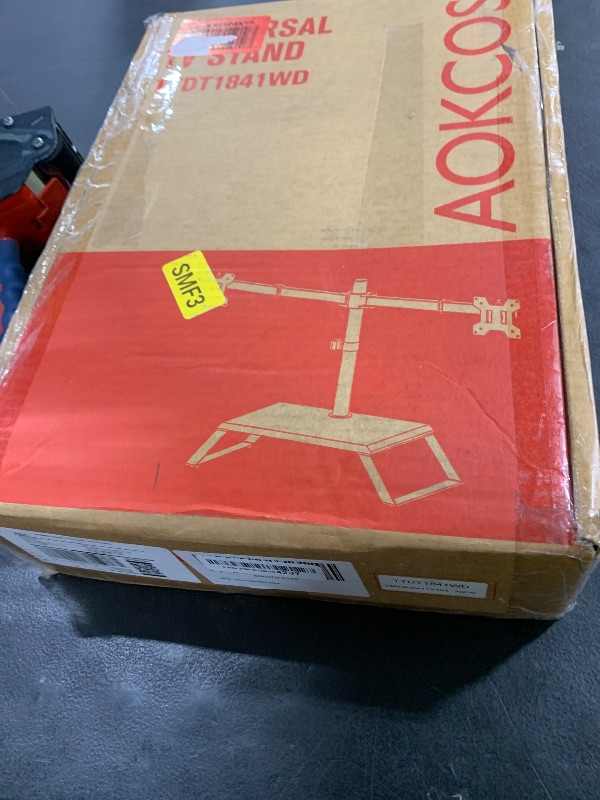 Photo 1 of AOKCOS Dual Monitor Stand Riser for 12-27 Inch Computer Screens, Freestanding Double Monitor Stand for Desk, Adjustable Dual Monitor Mount Each Arm Hold up to 22lbs, VESA 75x75/100x100mm