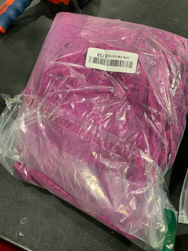 Photo 1 of BIBIHOU Girls Kids Crew Neck Lace Back Full-Length Tulle Backless Formal Party Wedding Girl Dresses,12 Years Purple