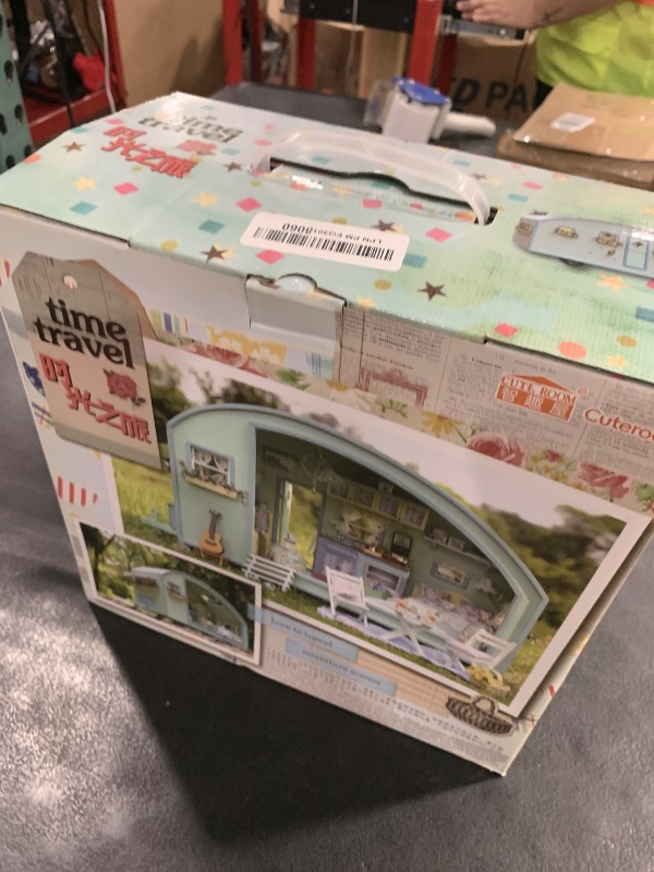 Photo 1 of CUTEROOM DIY Miniature Wooden Caravan Dollhouse Kit with Furniture - Creative Mini Doll House Craft for Adults, Teens - Perfect Christmas Birthday Gift
