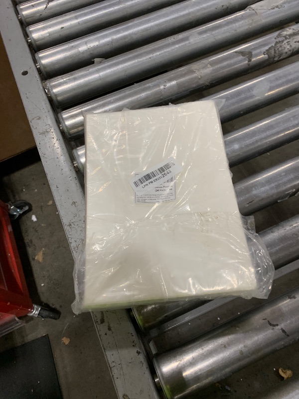 Photo 1 of (240 Pack) BEUYI Clear 9.5'' x 6.7'' Packing List Envelopes, Adhesive Shipping Label Pouches/Sleeves, Easily Fits Half of Letter-Size Paper