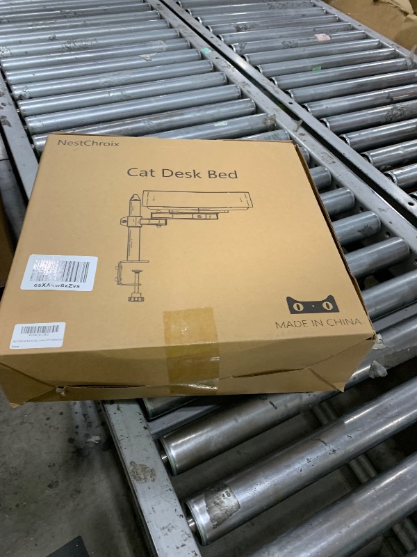 Photo 1 of NestChroix Cat Bed for Desk Elevated House Over Desk Keeps Kitten Close and Workspace Clear Cat Box with Pet Cushions (45° Rotating Rod)