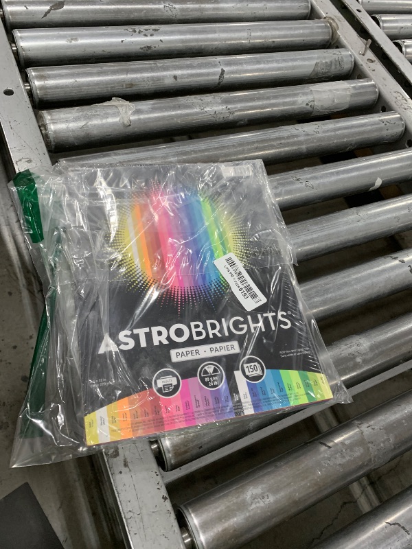 Photo 1 of Astrobrights Color Paper, 8.5” x 11”, 24 lb/89 gsm, Spectrum 25-Color Assortment, 150 Sheets (80933-01)