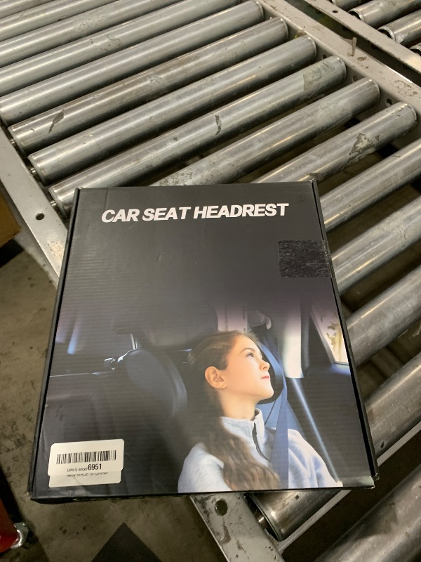 Photo 1 of Car Headrest Pillow, Thickened Memory Foam Road Pal Headrest, Neck Support Pillow, 180° Adjustable Car Headrest, U- Shaped Design, Travel Car Sleeping,Suitable for Kids and Adults (Black)