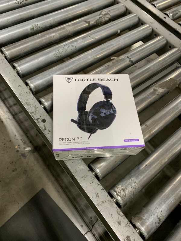 Photo 1 of Turtle Beach Recon 70 Multiplatform Gaming Headset for Xbox Series X|S, Xbox One, PS5, PS4, PC & Mobile w/ 3.5mm Wired Connection - Flip-to-Mute Mic, 40mm Speakers, Lightweight Design, Blue Camo
