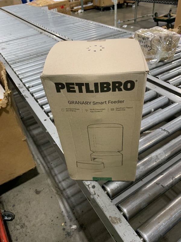 Photo 1 of PETLIBRO Automatic Cat Feeder, 5G WiFi Automatic Dog Food Dispenser with Freshness Preservation, 5L Timed Pet Feeder with Low Food Sensor, Up to 10 Meals Per Day, Granary Black