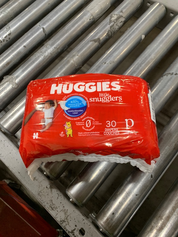 Photo 1 of Huggies Newborn Diapers, Little Snugglers Baby Diapers, Size Preemie (up to 6 lbs), 30 Count