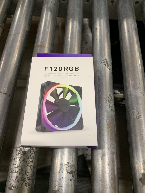 Photo 1 of NZXT F120 RGB Fans - RF-R12SF-B1 - Advanced RGB Lighting Adjustment - Whisper Quiet Cooling - Single (RGB Fan and Controller Required & Not Included) - 120 mm Fan - Black