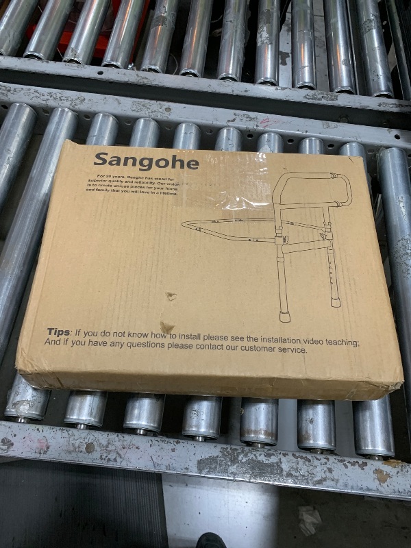 Photo 1 of Sangohe Bed Rail for Elderly, Bed Assist Grab Bar Handle with Storage Pocket, Safety Bed Rails for Elderly Adults Getting in & Out of Bed at Home and Dorm - Fit King, Queen, Full, Twin