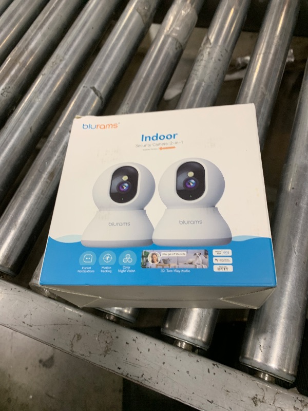 Photo 1 of blurams Cameras for Home Security, 2K Pet Camera with Phone App, 360° PTZ Indoor Cameras, 2-Way Talk, Motion Tracking, Color/IR Night Vision, Cloud&SD, Works with Alexa (2Pack, 5GHz/2.4GHz Dual-Band)